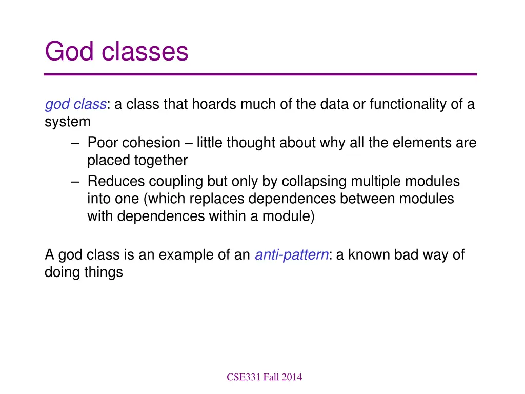 god classes