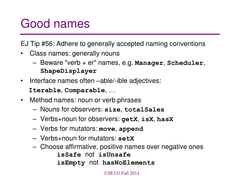 good names