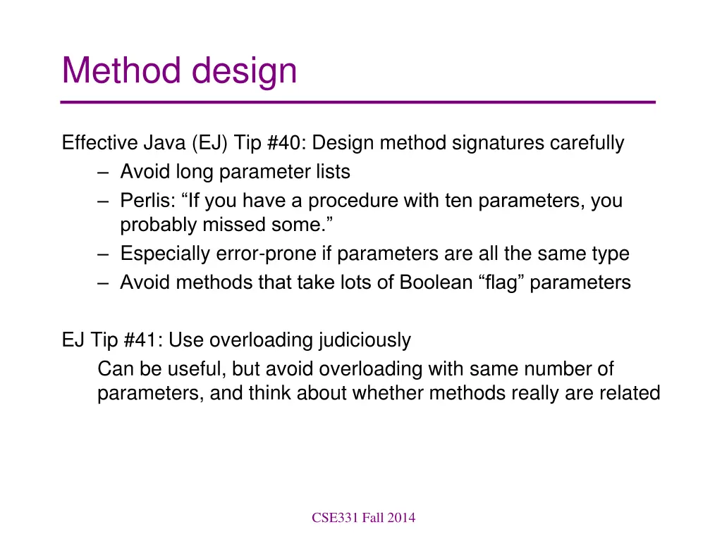 method design
