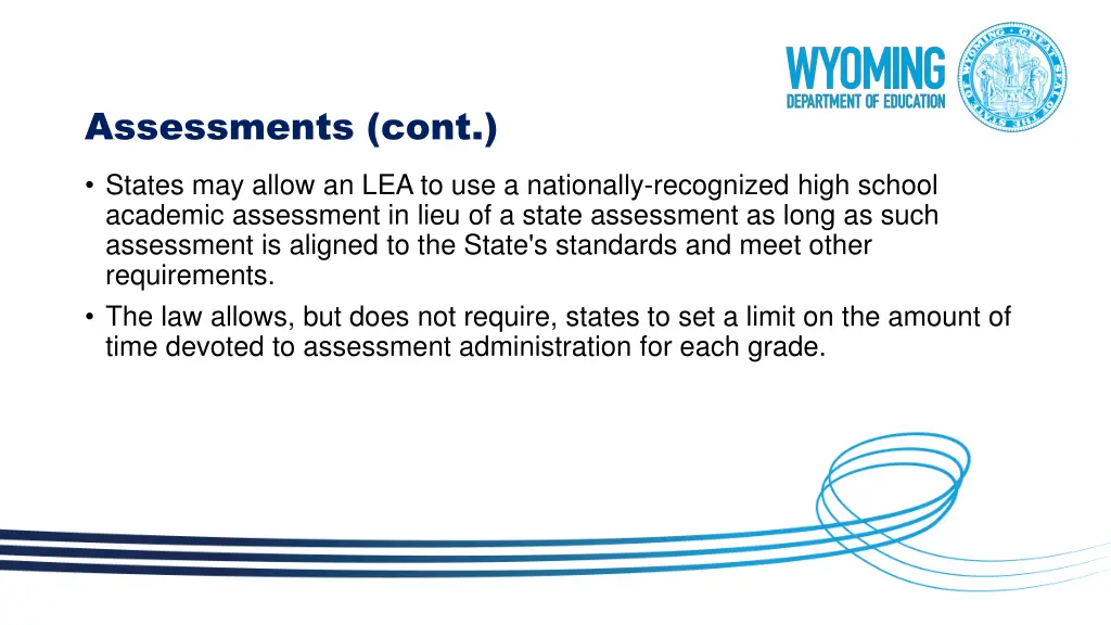 assessments cont