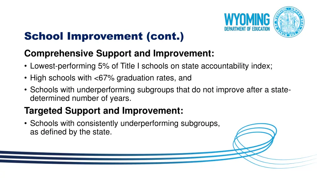 school improvement cont