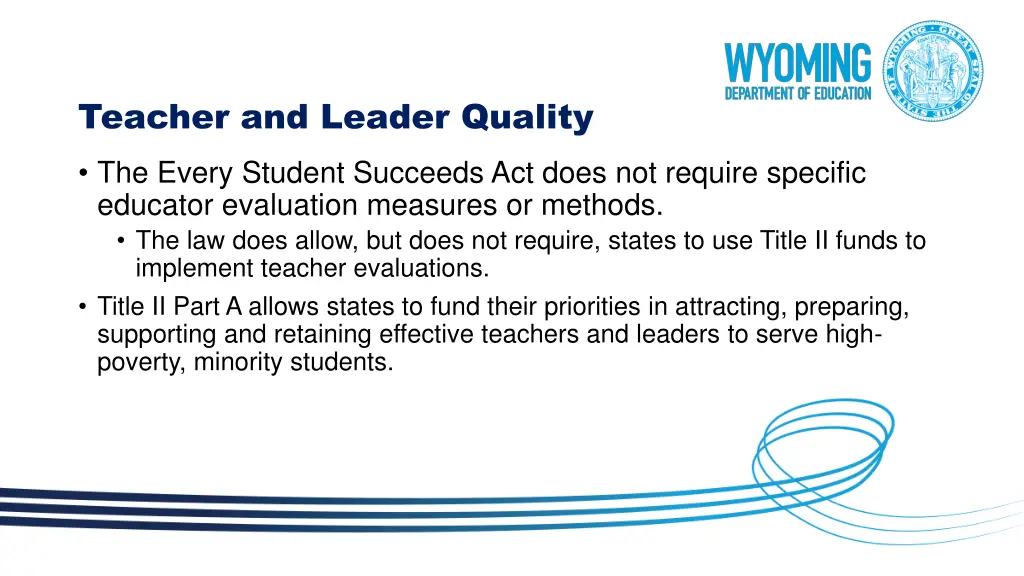 teacher and leader quality
