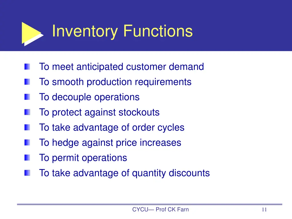 inventory functions