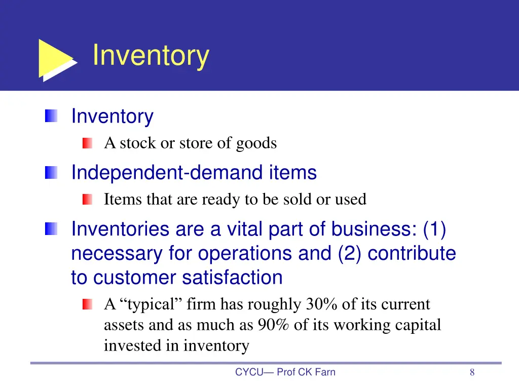 inventory