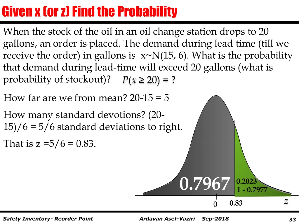 given x or z find the probability