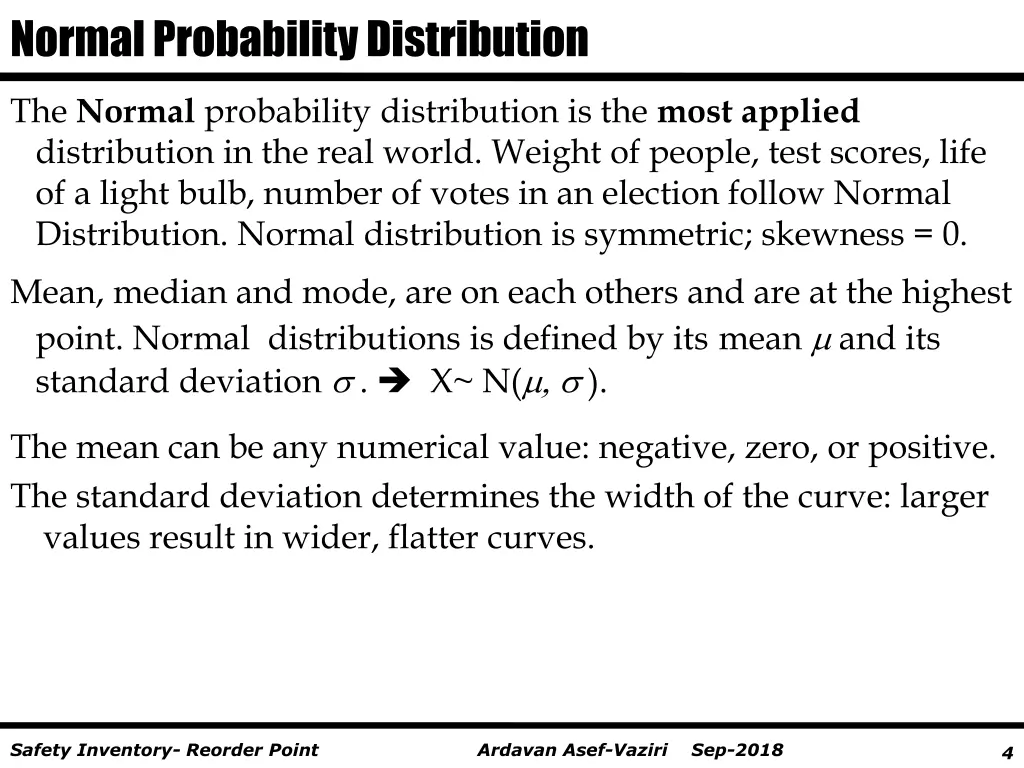 normal probability distribution 1