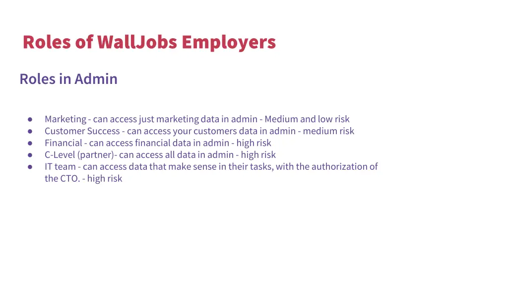 roles of walljobs employers