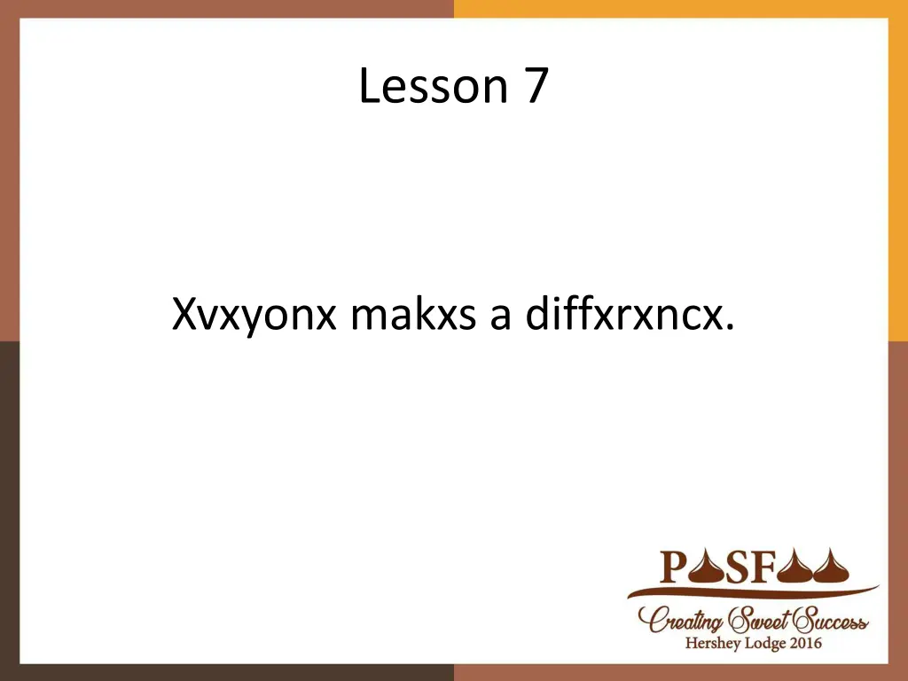 lesson 7