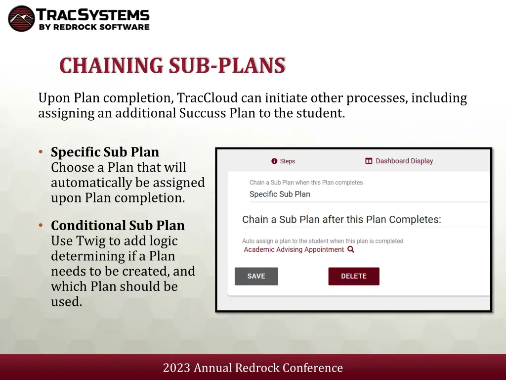 chaining sub plans
