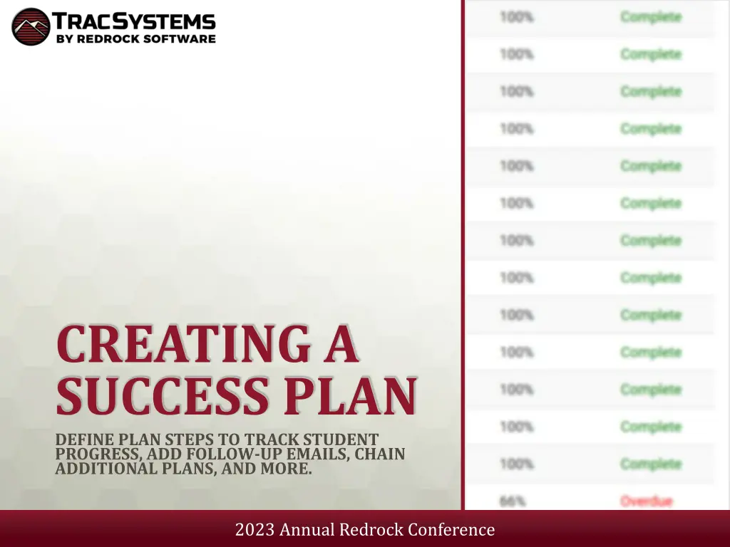 creating a success plan define plan steps