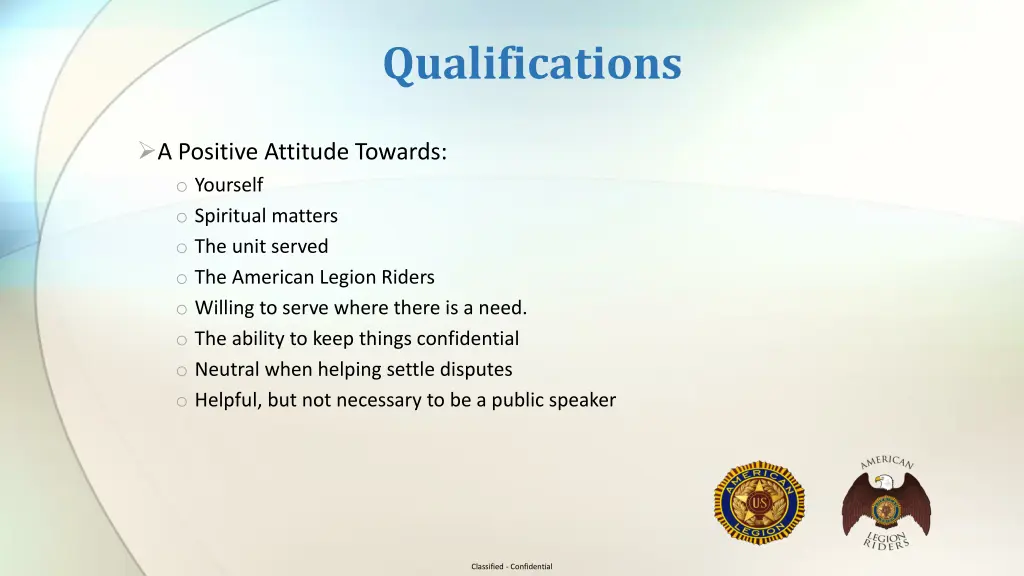 qualifications 1