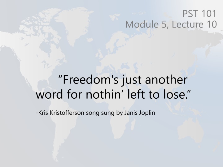 pst 101