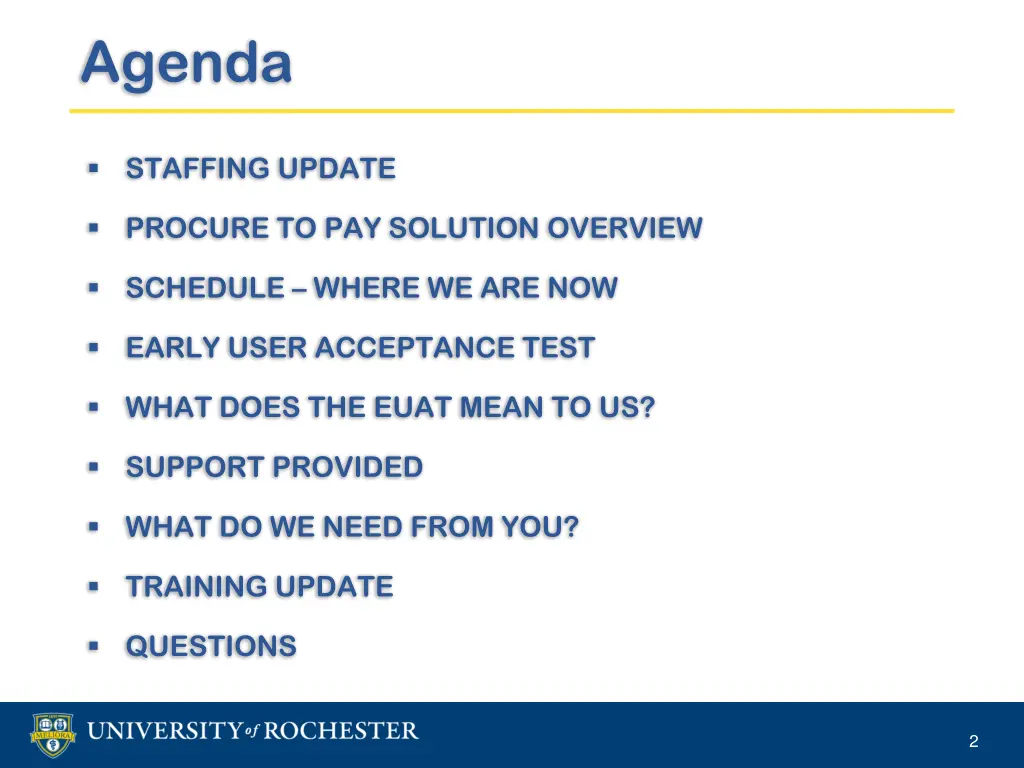 agenda