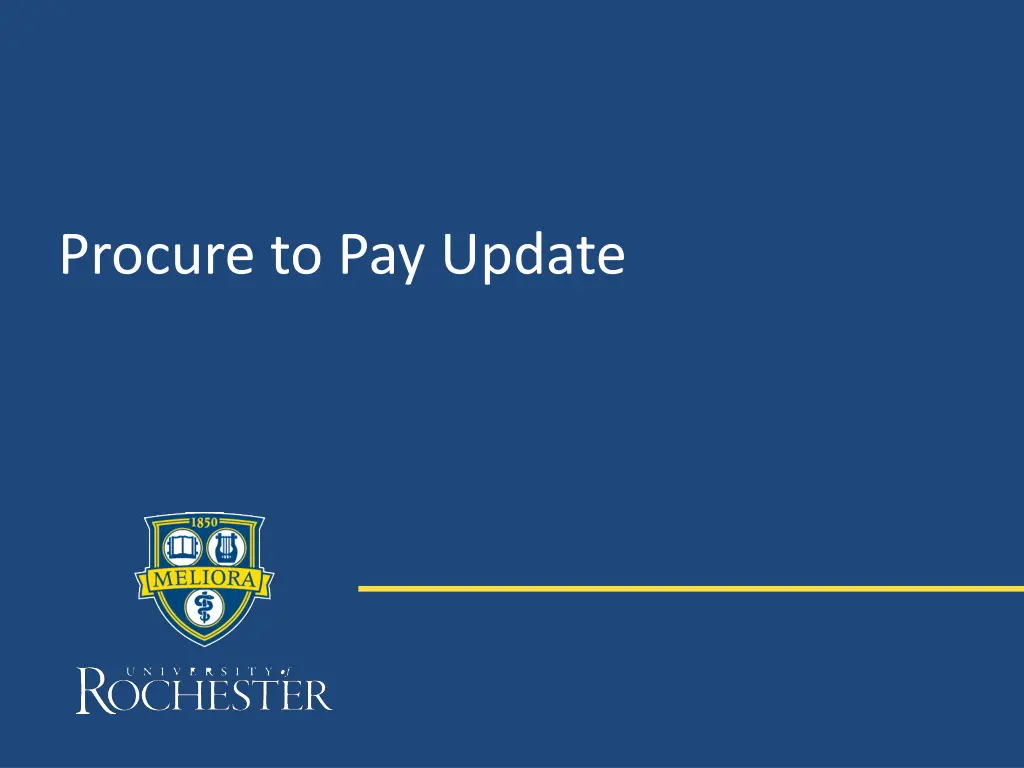 procure to pay update