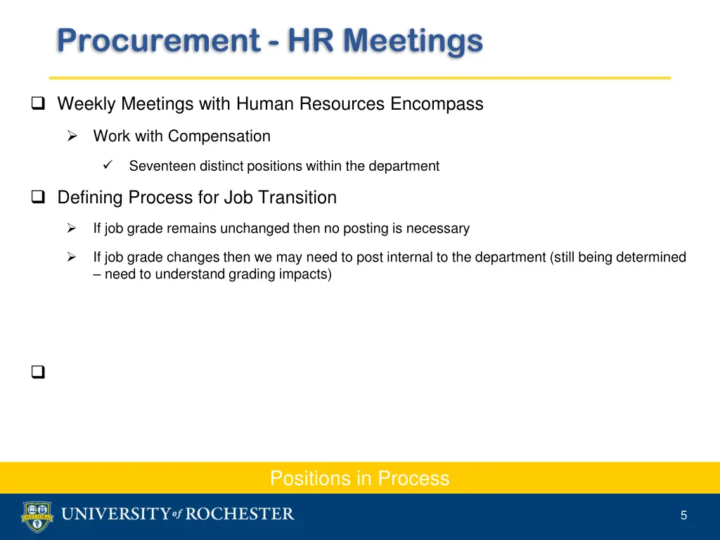 procurement hr meetings