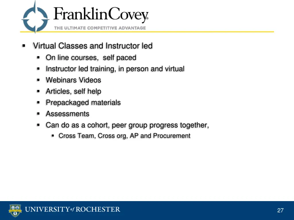 virtual classes and instructor led on line