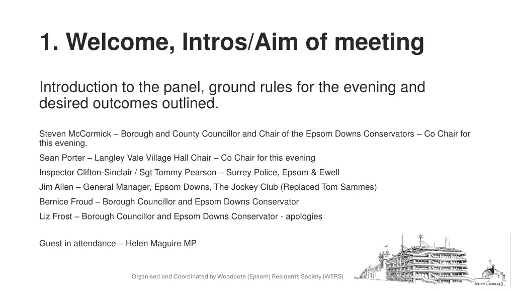 1 welcome intros aim of meeting