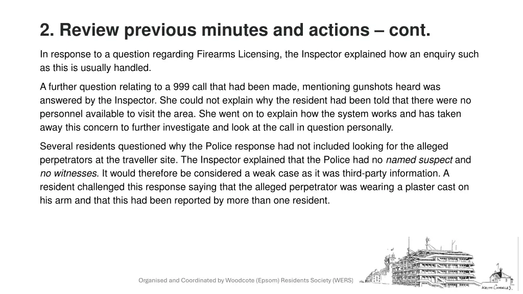 2 review previous minutes and actions cont 1