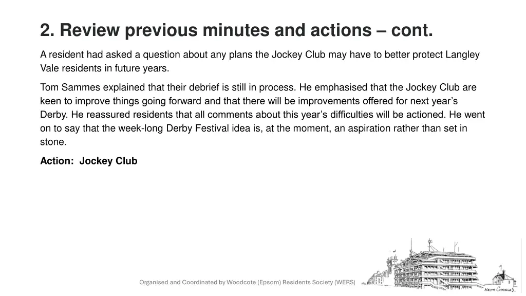 2 review previous minutes and actions cont 2