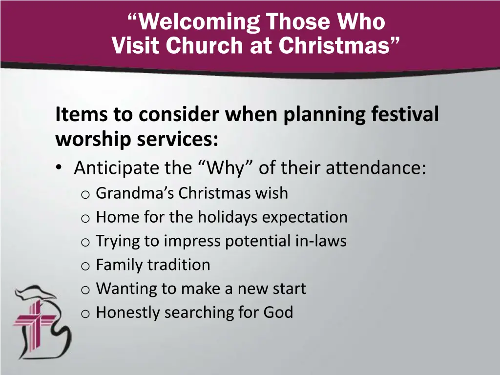 welcoming those who visit church at christmas 2
