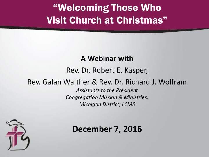 welcoming those who visit church at christmas