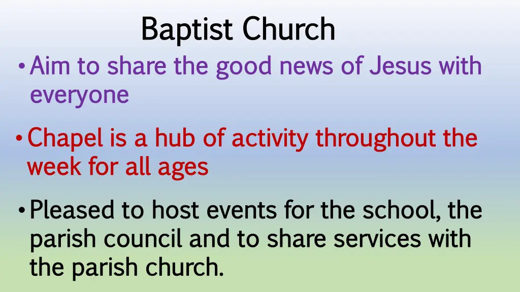 baptist church baptist church