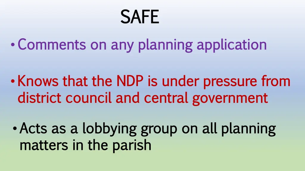 safe safe