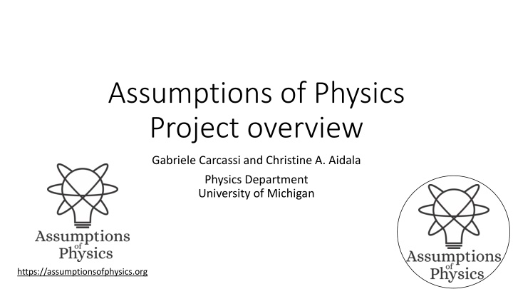 assumptions of physics project overview