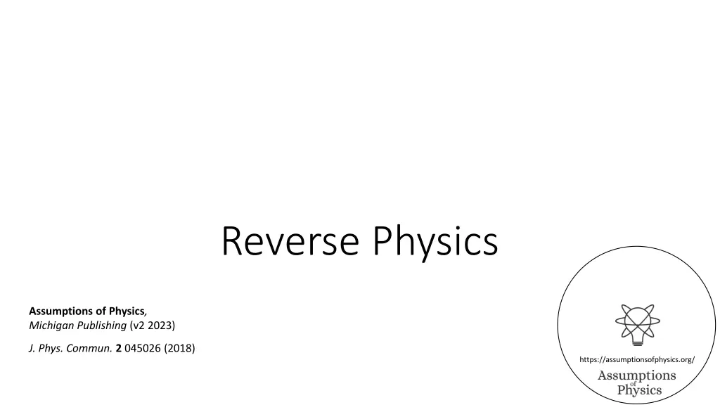reverse physics