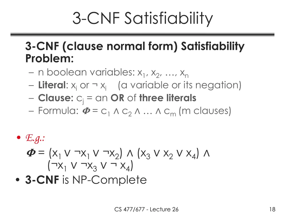 3 cnf satisfiability