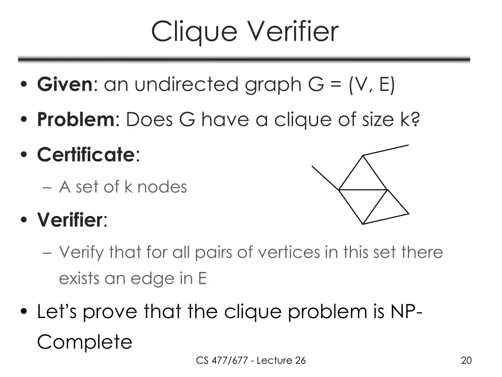 clique verifier