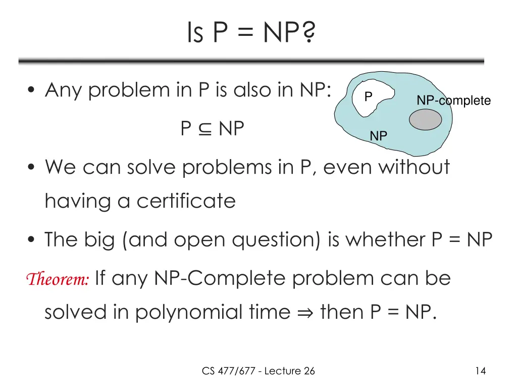 is p np