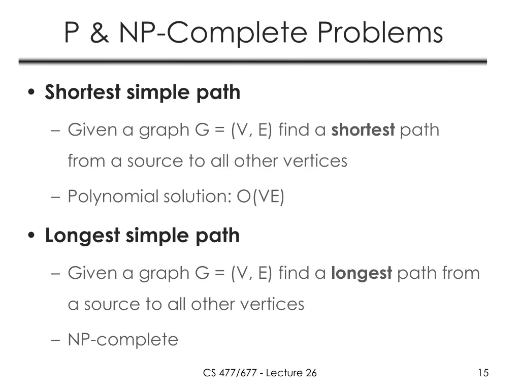 p np complete problems