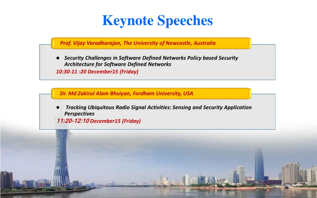 keynote speeches
