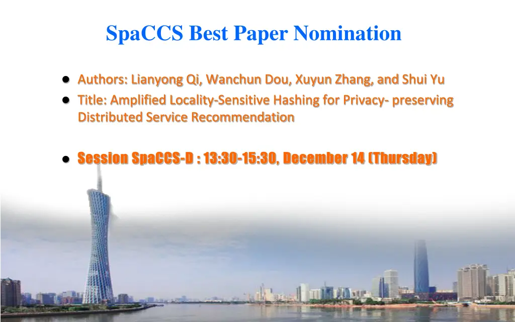 spaccs best paper nomination