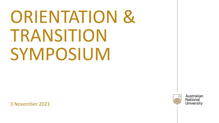 orientation transition symposium
