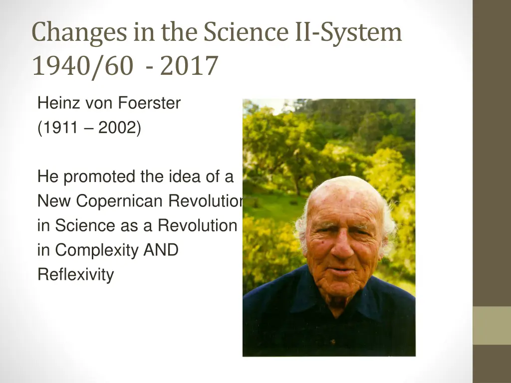 changes in the science ii system 1940 60 2017 3