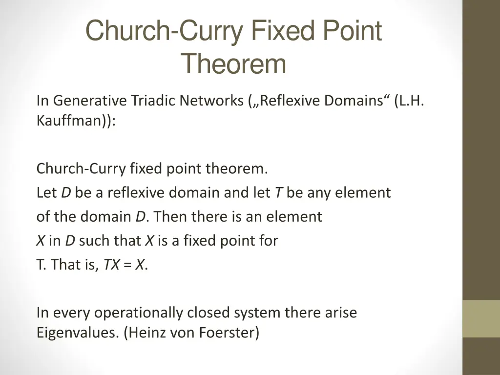 church curry fixed point theorem