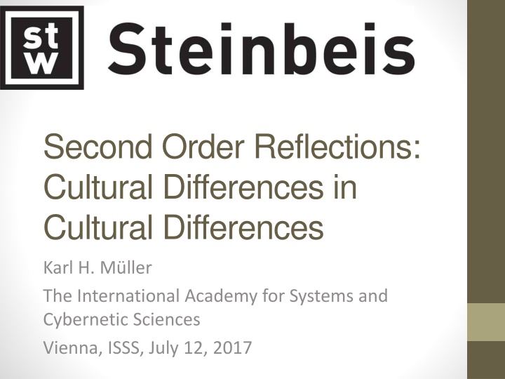 second order reflections cultural differences