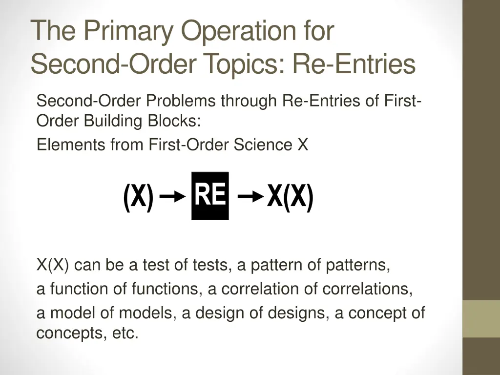 the primary operation for second order topics