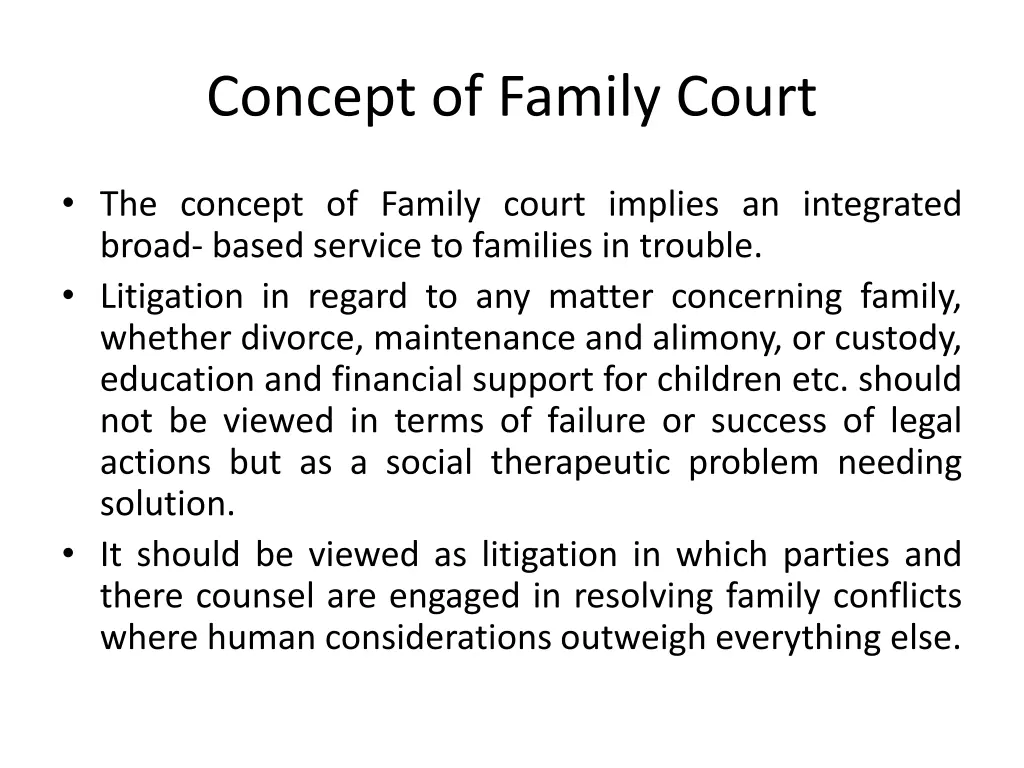 concept of family court 1