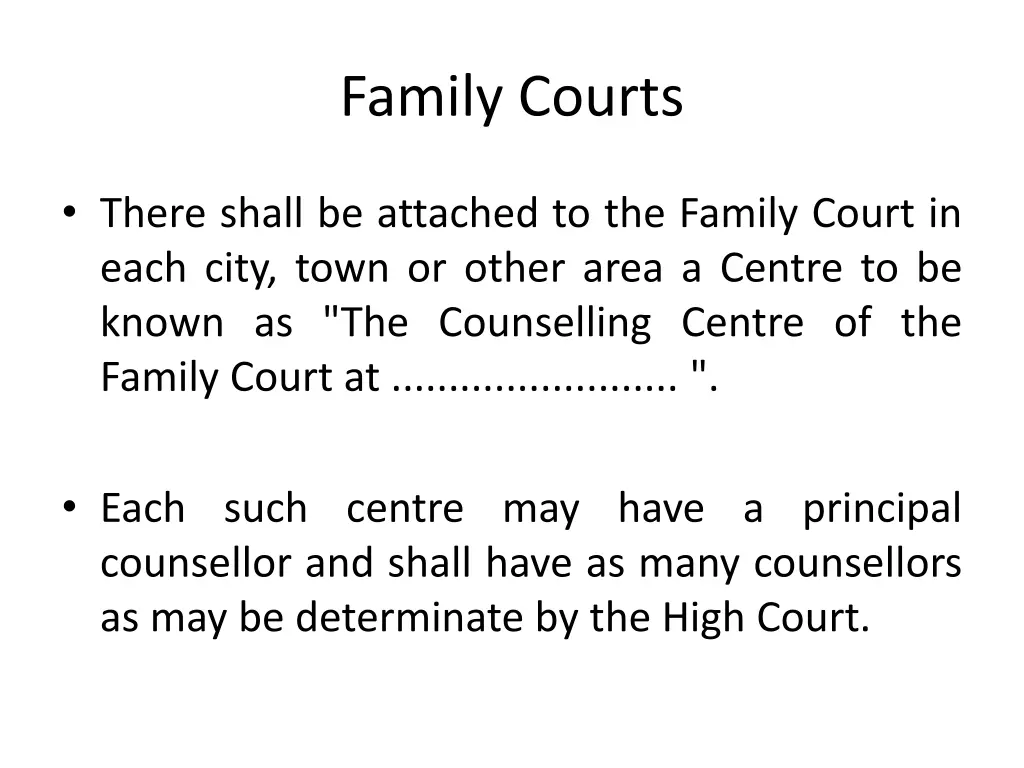 family courts 1