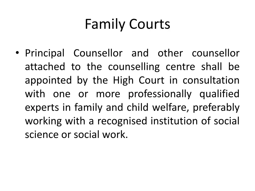 family courts 2