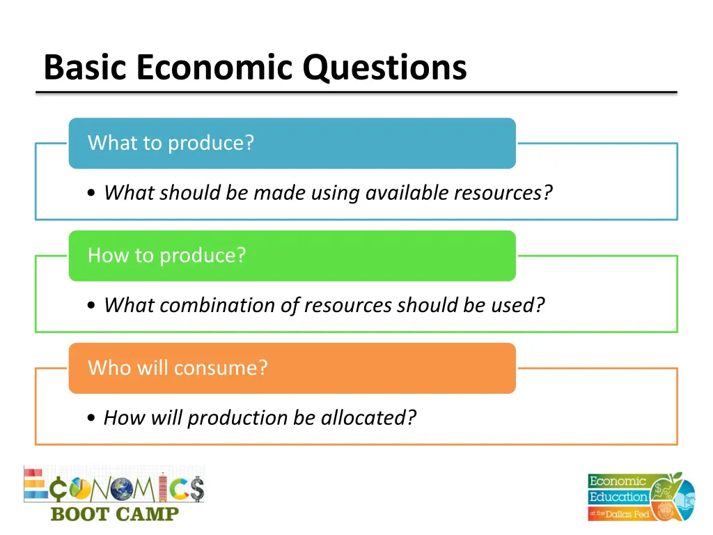 basic economic questions