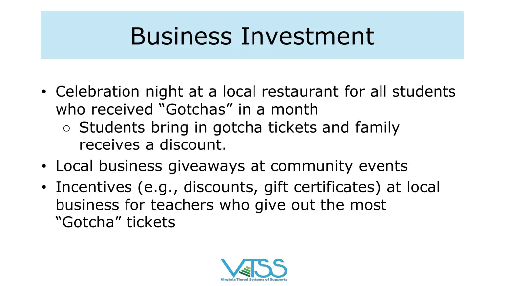 business investment