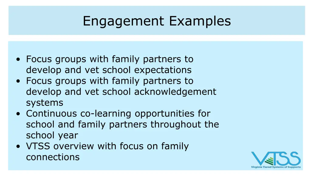 engagement examples