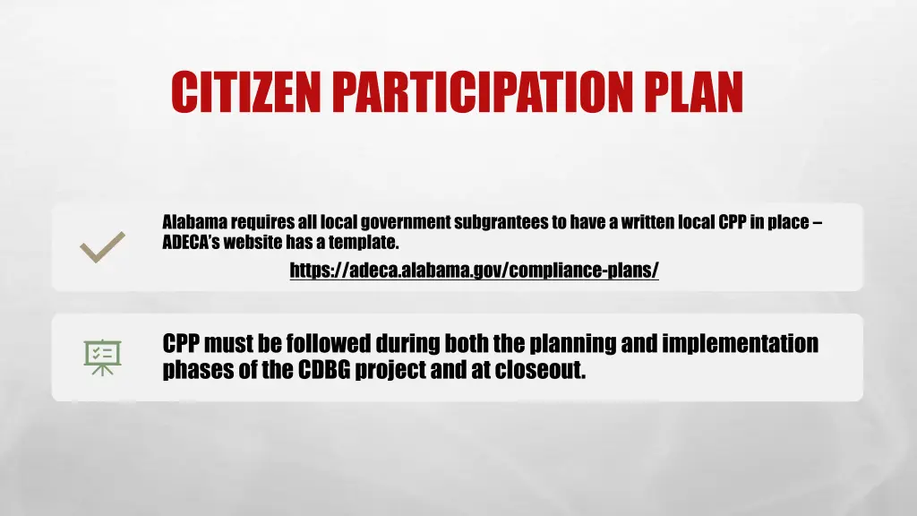 citizen participation plan 1
