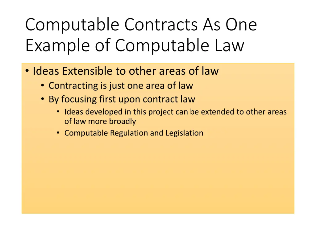 computable contracts as one example of computable