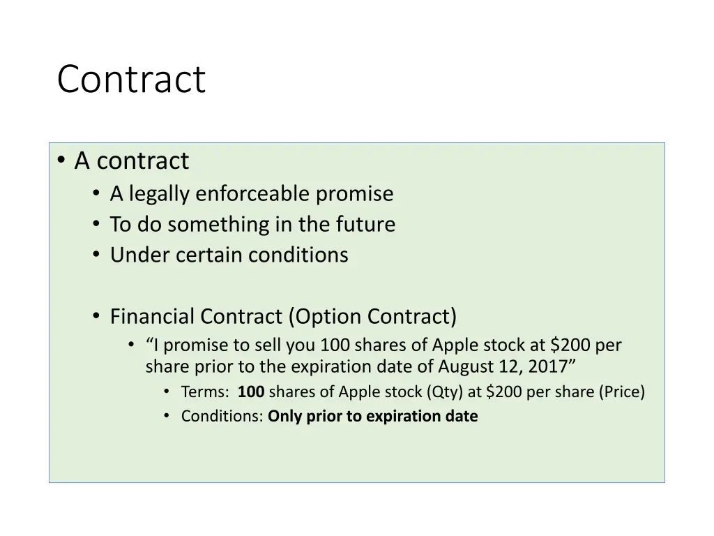contract