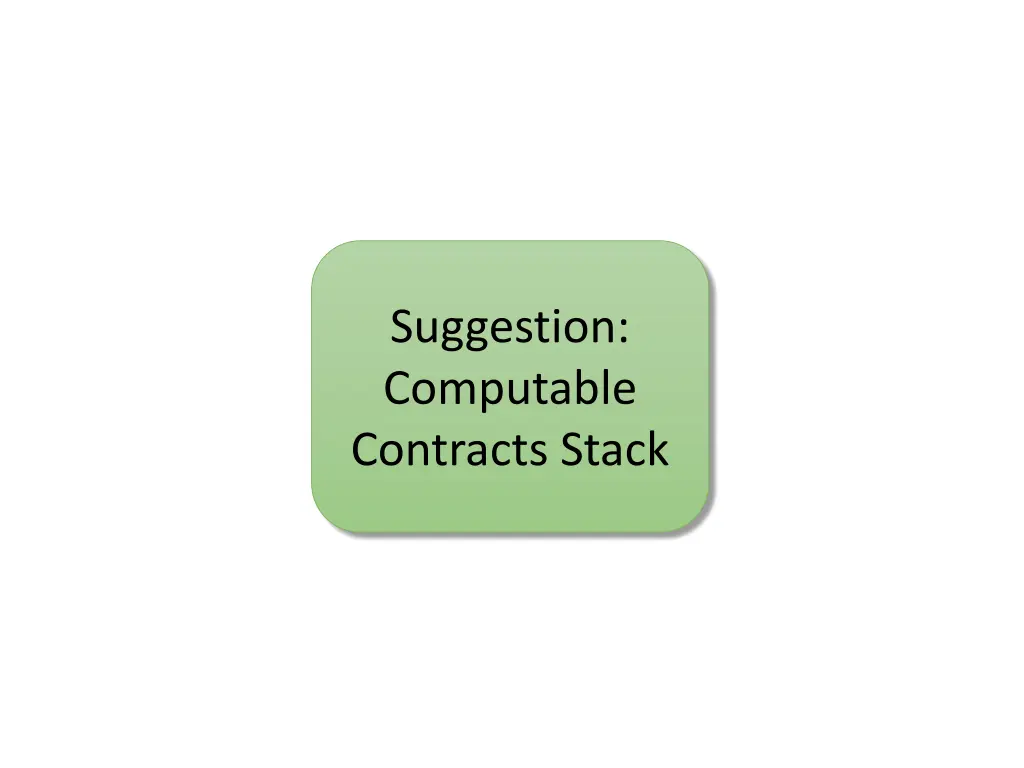 suggestion computable contracts stack